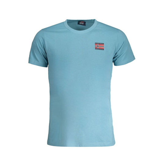 Camiseta de algodón azul claro de Noruega 1963