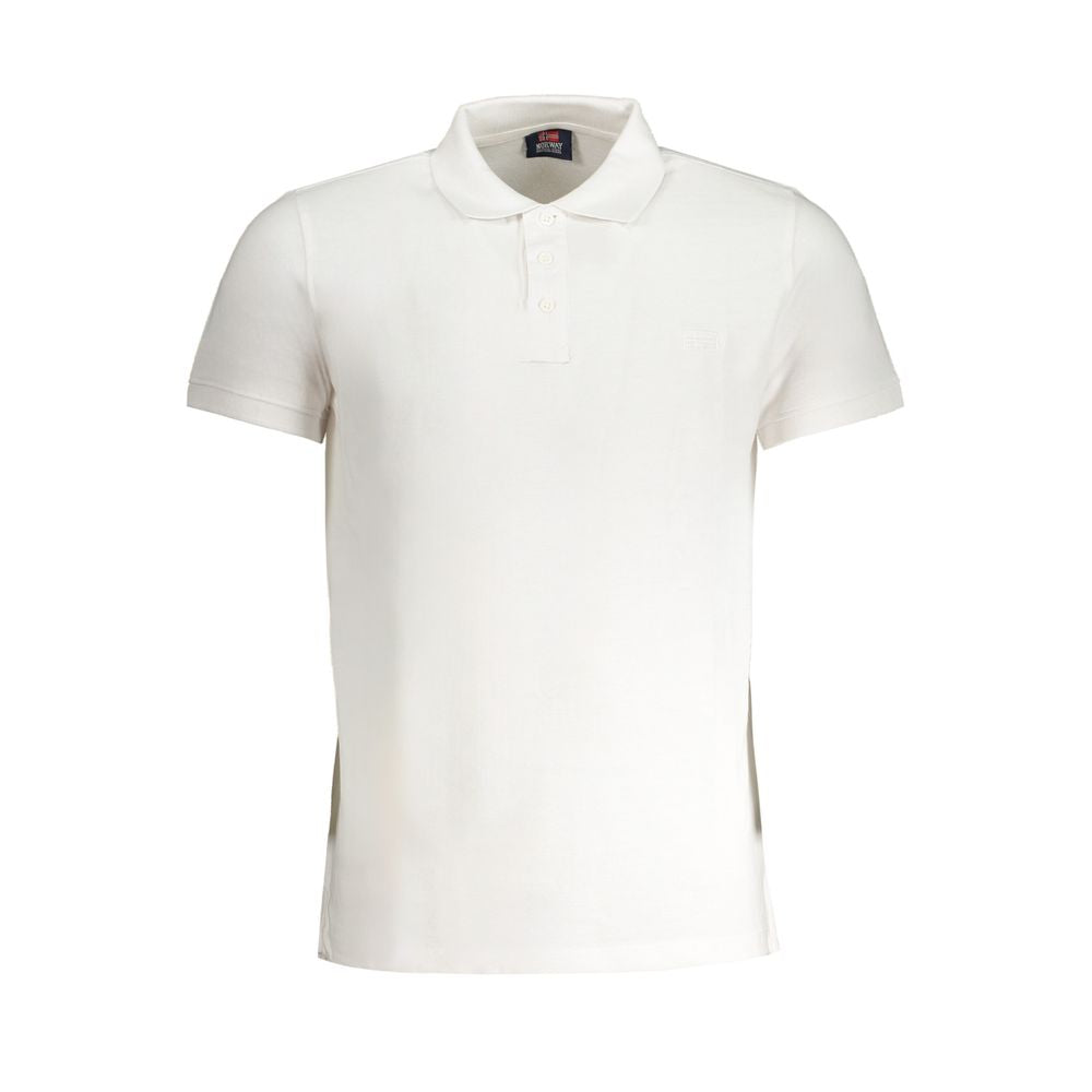 Polo de algodón blanco de Noruega 1963