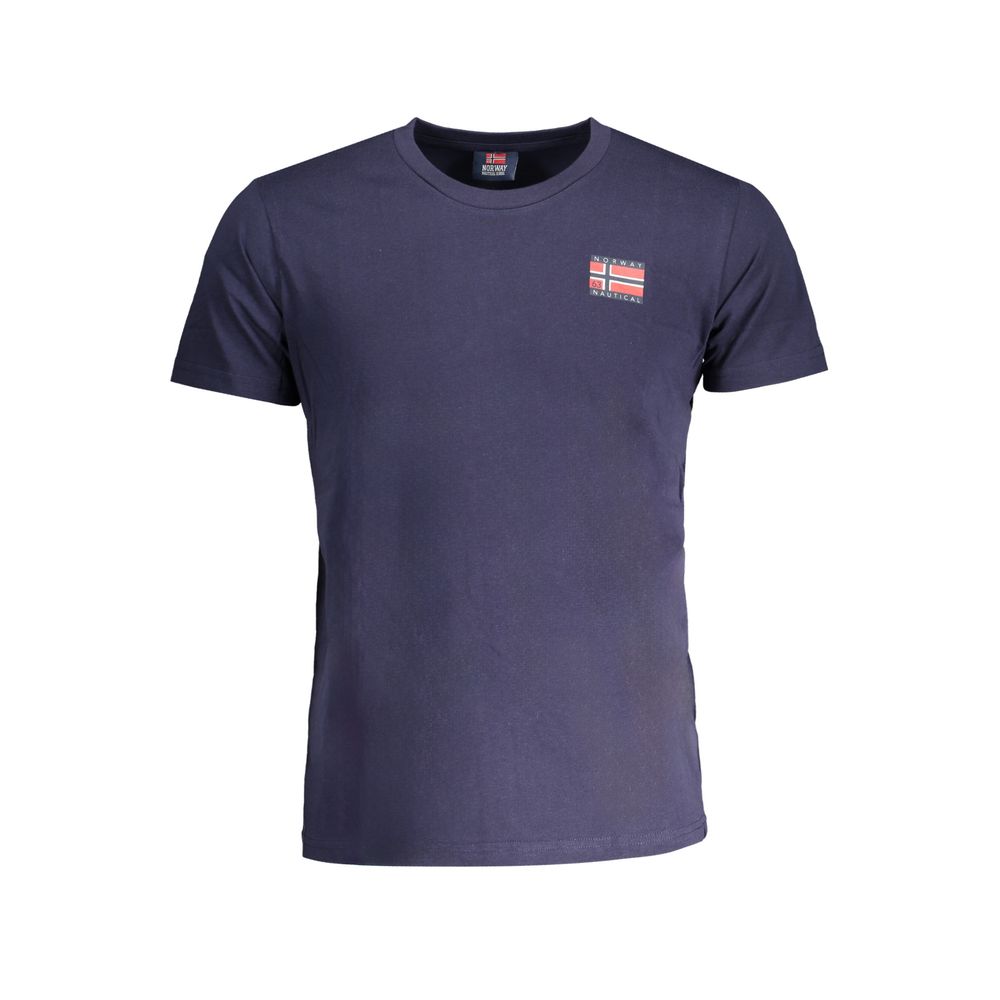 Camiseta de algodón azul de Noruega 1963