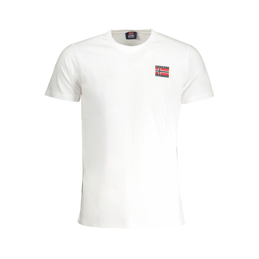 Camiseta de algodón blanca de Noruega 1963