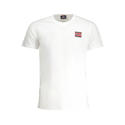 Camiseta de algodón blanca de Noruega 1963