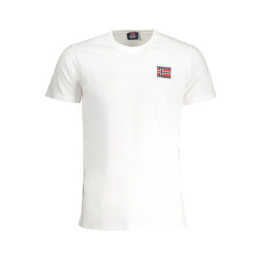 Camiseta de algodón blanca de Noruega 1963