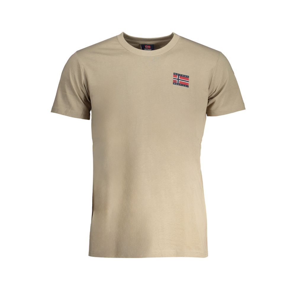 Camiseta de algodón beige de Noruega 1963