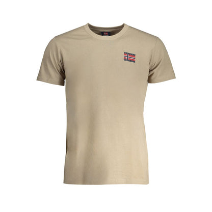 Camiseta de algodón beige de Noruega 1963