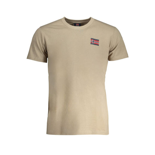 Camiseta de algodón beige de Noruega 1963
