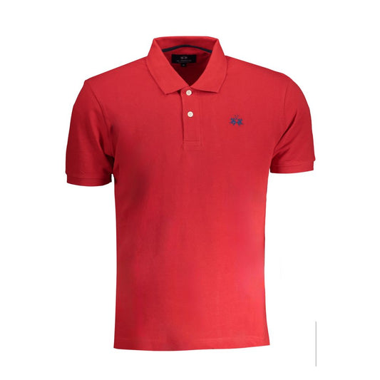 Polo de algodón rojo La Martina