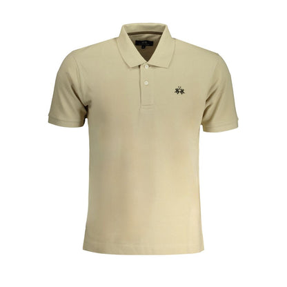 Polo de algodón beige La Martina