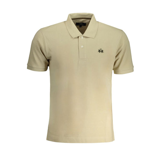 Polo de algodón beige La Martina