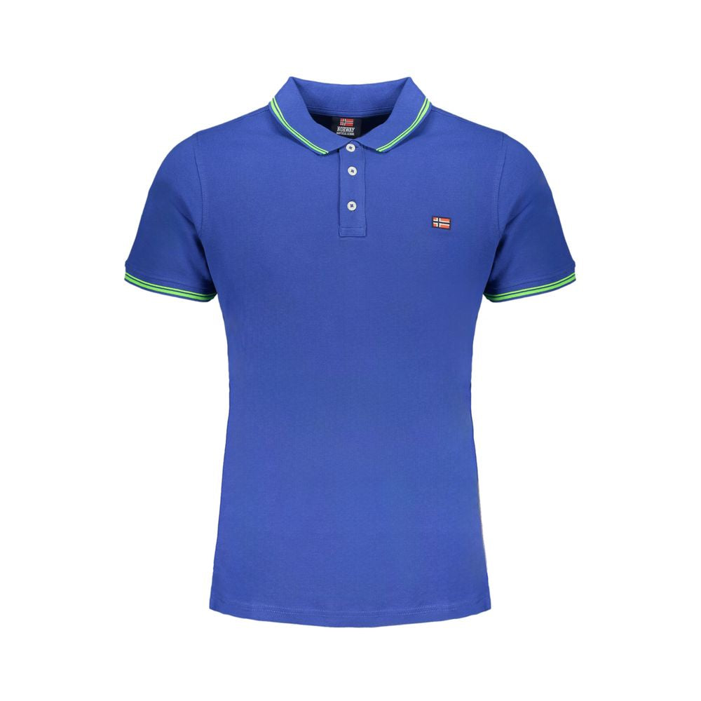 Polo de algodón azul de Noruega 1963