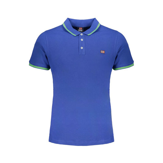 Polo de algodón azul de Noruega 1963