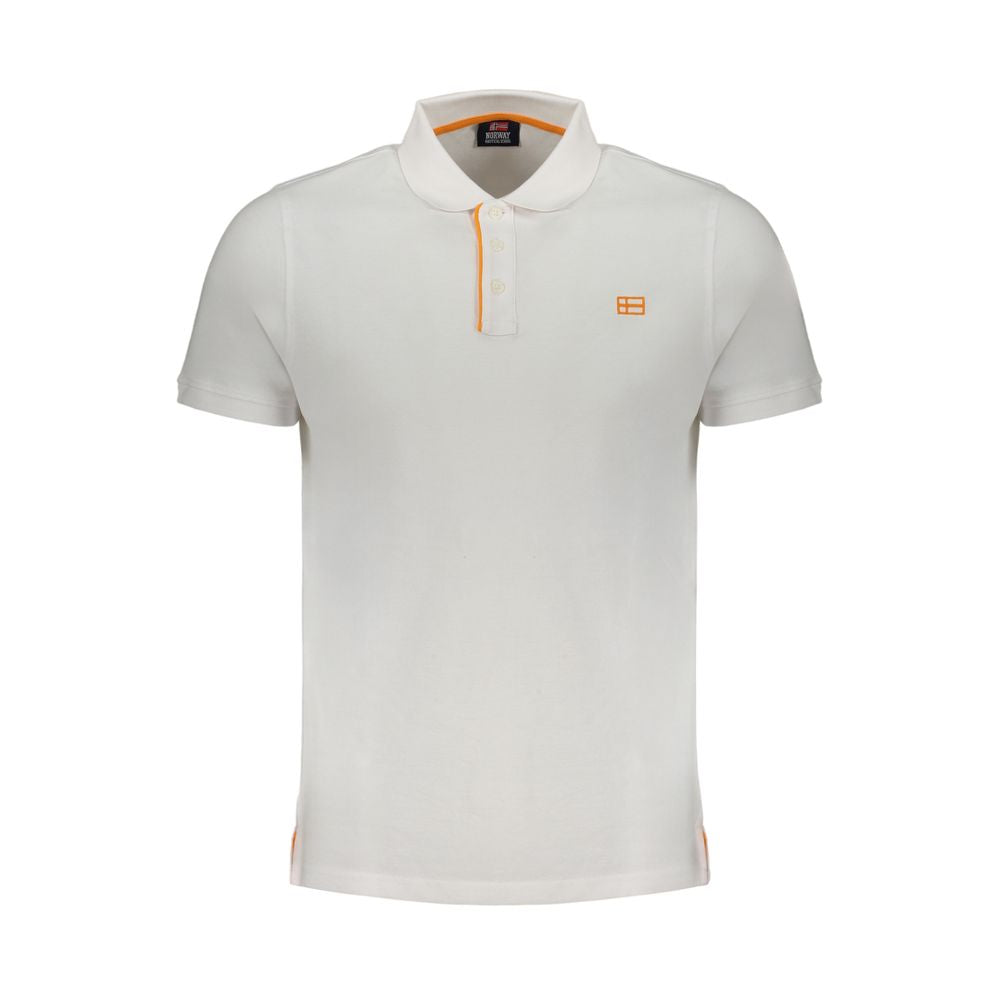 Polo de algodón blanco de Noruega 1963