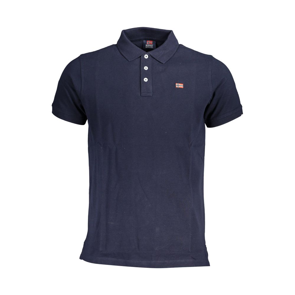 Polo de algodón azul de Noruega 1963