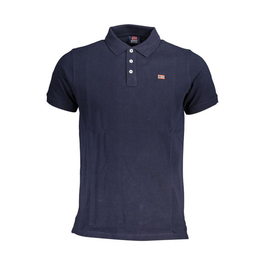 Polo de algodón azul de Noruega 1963