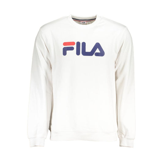 Sudadera clásica de polar con cuello redondo de Fila en color blanco