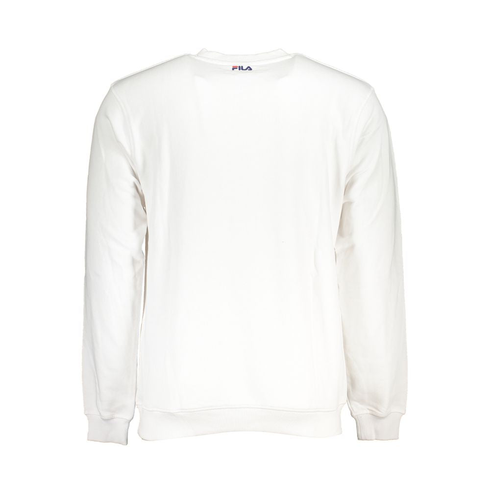 Sudadera clásica de polar con cuello redondo de Fila en color blanco