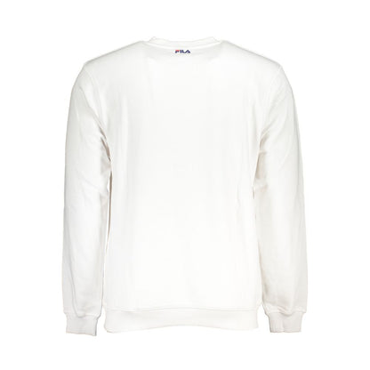 Sudadera clásica de polar con cuello redondo de Fila en color blanco