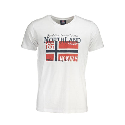 Camiseta de algodón blanca de Noruega 1963