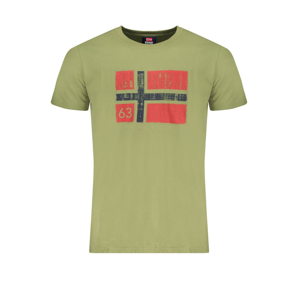 Camiseta de algodón verde de Noruega 1963