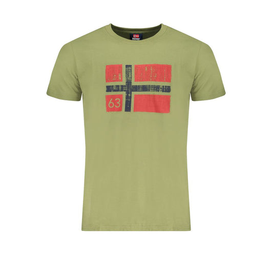 Camiseta de algodón verde de Noruega 1963