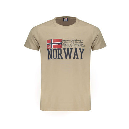 Camiseta de algodón beige de Noruega 1963