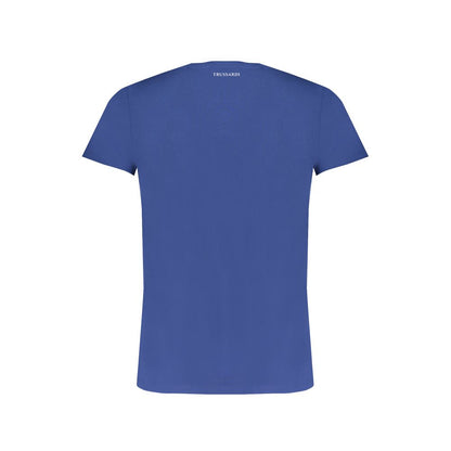 Camiseta de algodón azul Trussardi