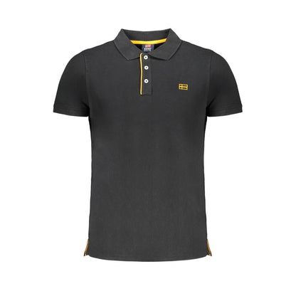 Polo de algodón negro de Noruega 1963