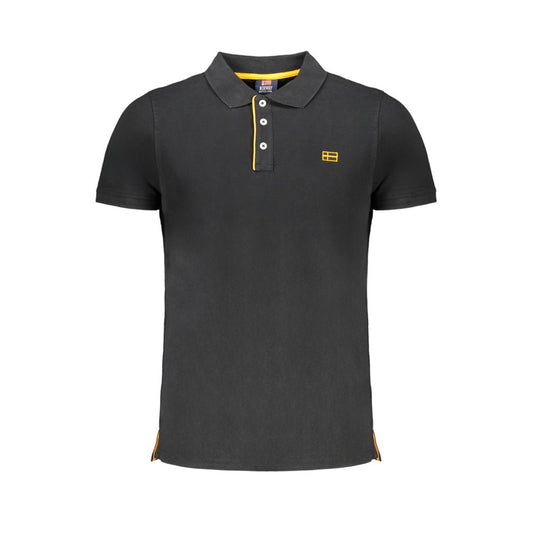 Polo de algodón negro de Noruega 1963