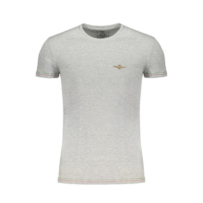 Aeronautica Militare Camiseta de algodón gris