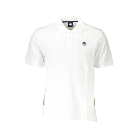 Polo elegante de manga corta blanco de North Sails para hombre
