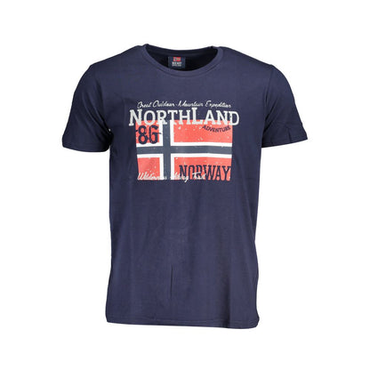 Camiseta de algodón azul de Noruega 1963