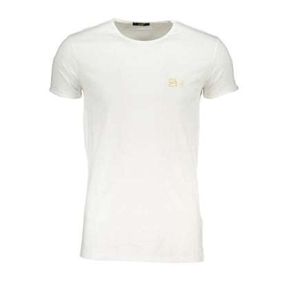 Camiseta de algodón blanca de la clase Cavalli