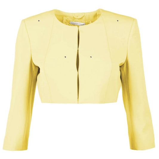 Chaqueta corta elegante con adornos de diamantes de imitación de Patrizia Pepe