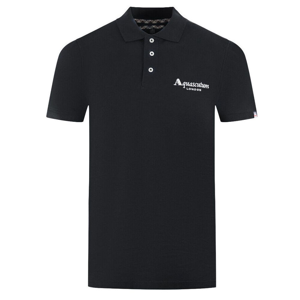 Polo de algodón con logo en contraste elegante de Aquascutum