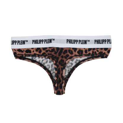 Pack de tangas de algodón marrón para mujer de Philipp Plein