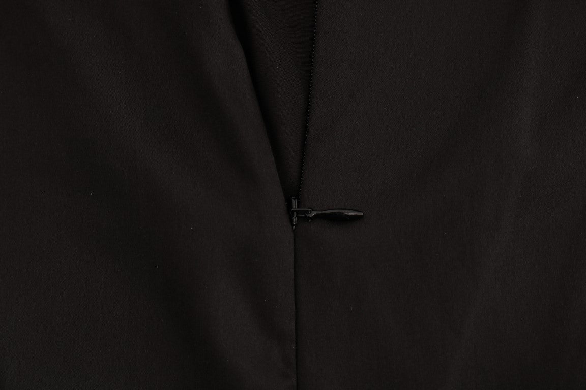 Blusa elegante sin mangas con encaje negro de Dolce &amp; Gabbana