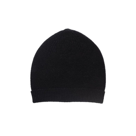 Gorra de lana merino negra Alpha Studio para hombre