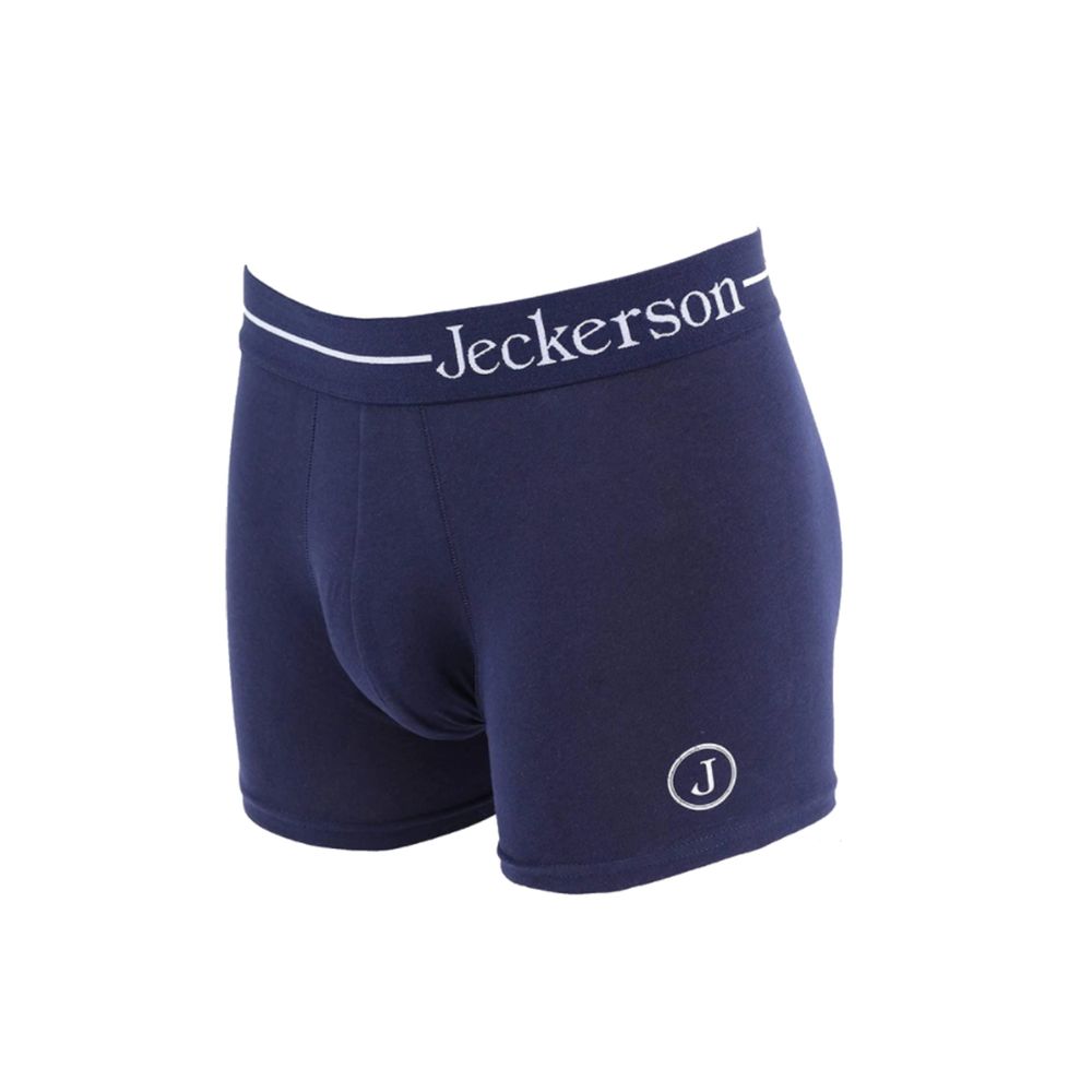 Boxer Jeckerson de algodón azul para hombre