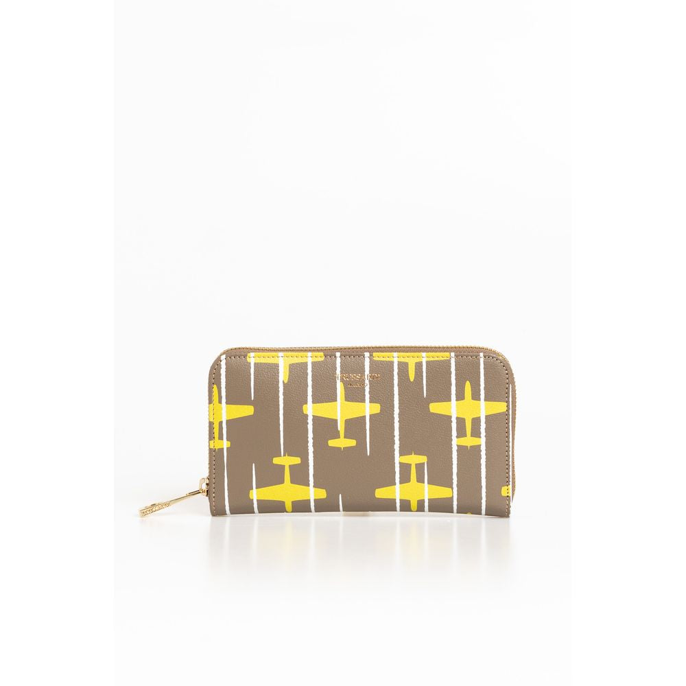 Cartera Trussardi de piel beige para mujer