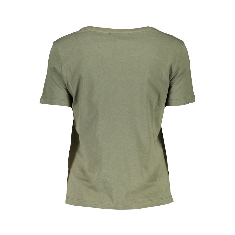 Camiseta con logo verde chic de Guess Jeans y mangas cortas