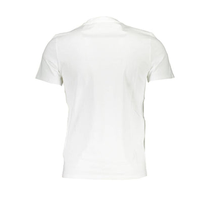 Camiseta blanca de corte entallado elegante con estampado de logotipo de Guess Jeans