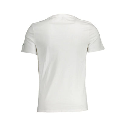 Camiseta blanca elegante de corte ajustado con detalle estampado de Guess Jeans