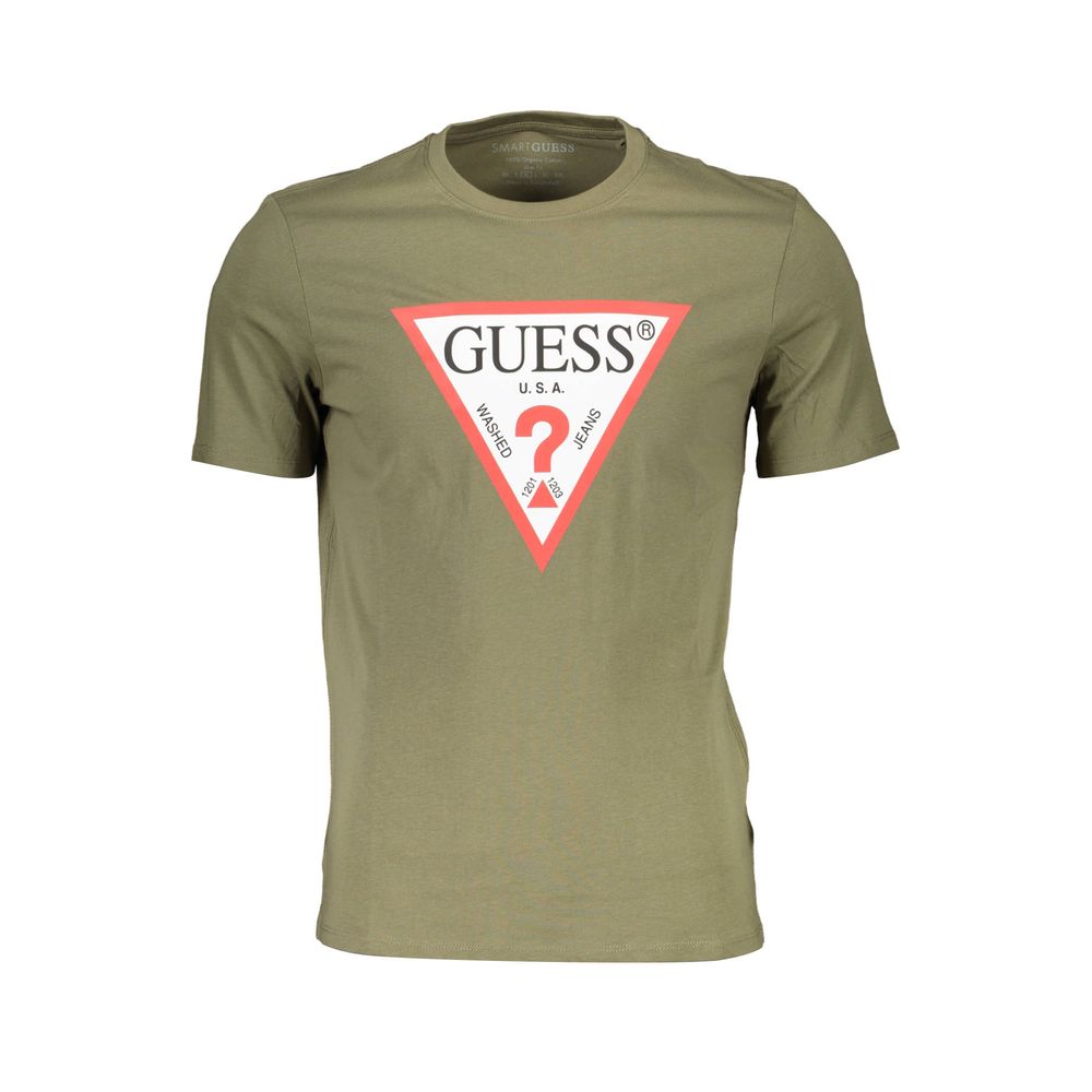 Camiseta de corte entallado para hombre de algodón orgánico elegante de Guess Jeans