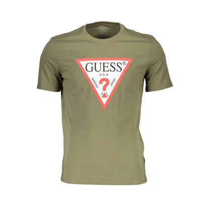 Camiseta de corte entallado para hombre de algodón orgánico elegante de Guess Jeans