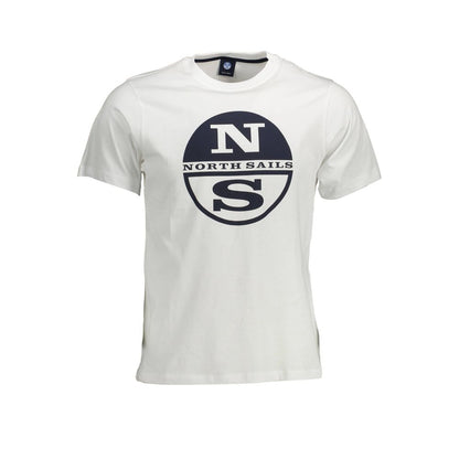 Camiseta de cuello redondo con estampado elegante en blanco de North Sails