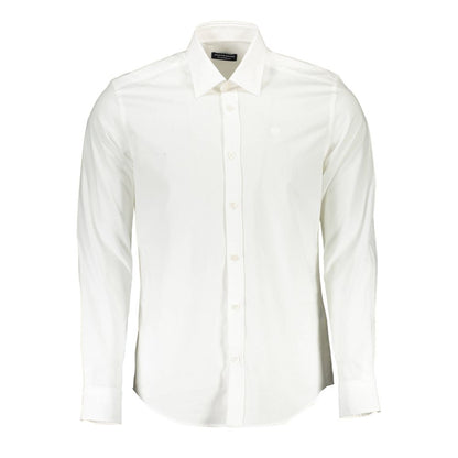 Camisa elegante de algodón elástico blanco de North Sails