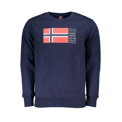 Suéter de algodón azul de Noruega 1963