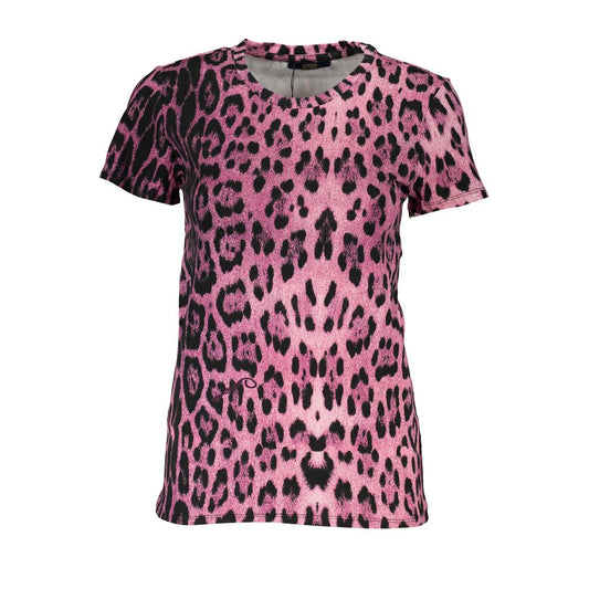 Camisetas y blusas de algodón color rosa de Cavalli Class