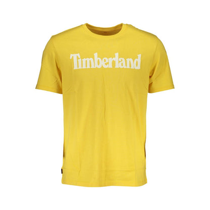 Camiseta de algodón amarilla Timberland