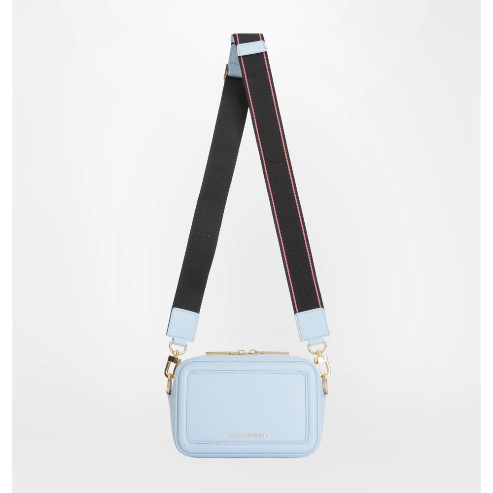 Bolso bandolera de mujer de poliéster azul claro de Chiara Ferragni