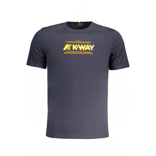 Camiseta de algodón azul K-WAY